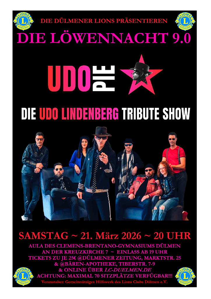 Die Löwennacht 9.0 (Udo Lindenberg  Tribute Show)